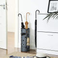 New Design Garden Metal Umbrella Holder Stand with Water Tray and Hooks For Outdoor